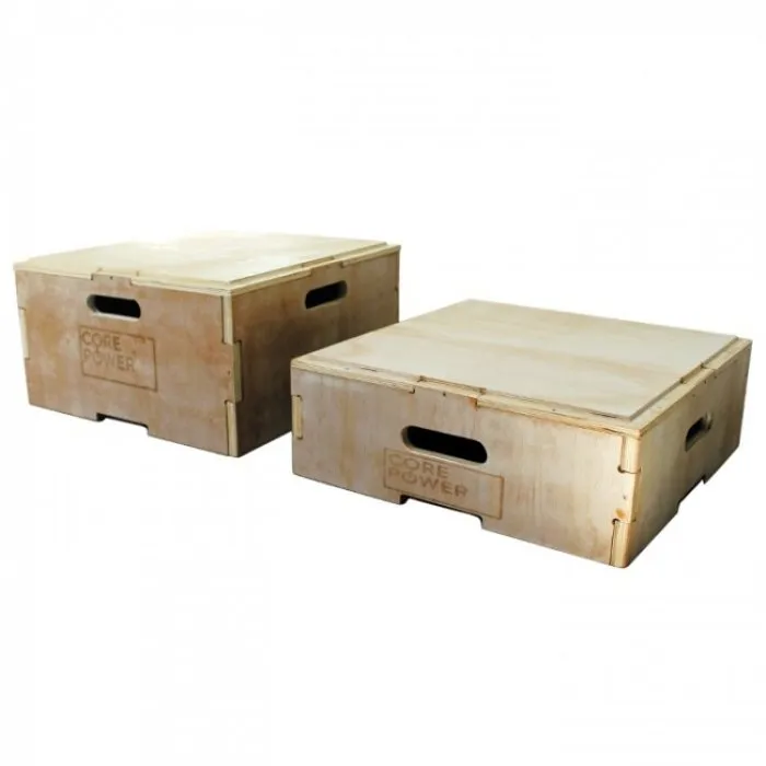 PT Essentials Corepower Houten Stapelbare Plyo Boxes 20 of 30,5 cm