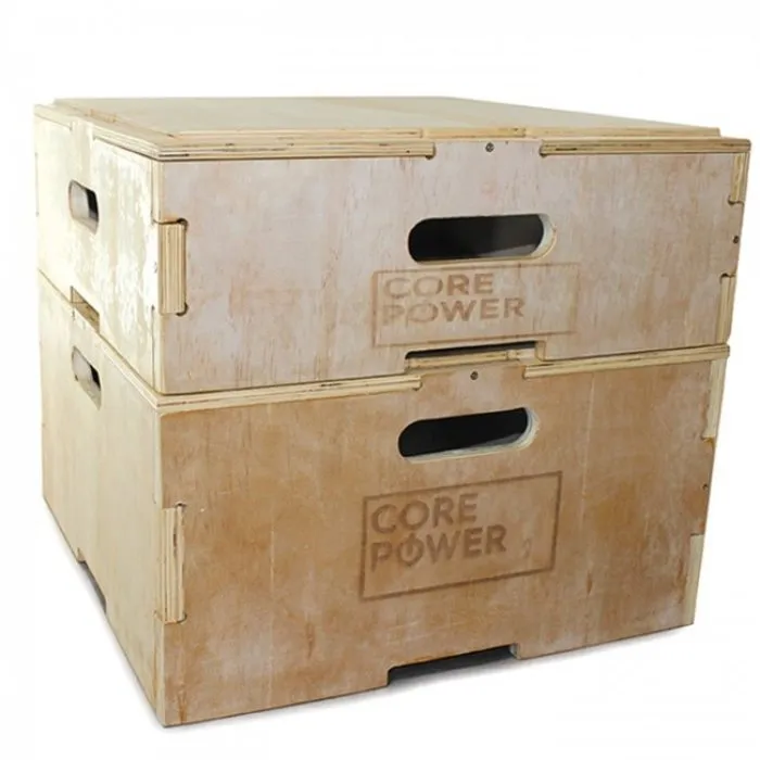 PT Essentials Corepower Houten Stapelbare Plyo Boxes 20 of 30,5 cm
