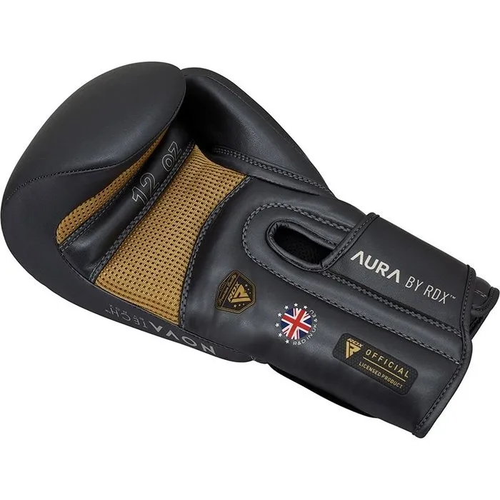 RDX Sports T17 Ayra Bokshandschoenen - Zwart/goud