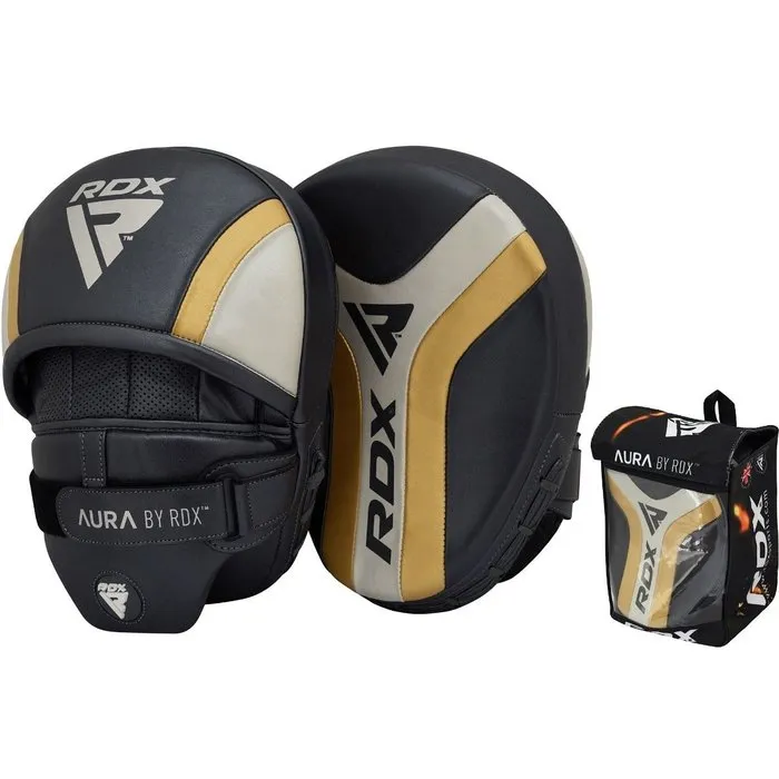 RDX Sports T17 Aura Focus Pads Zwart/goud