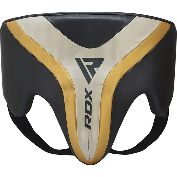 RDX Sports RDX T17 Aura Kruisbeschermer | Groin Guard - Zwart/goud