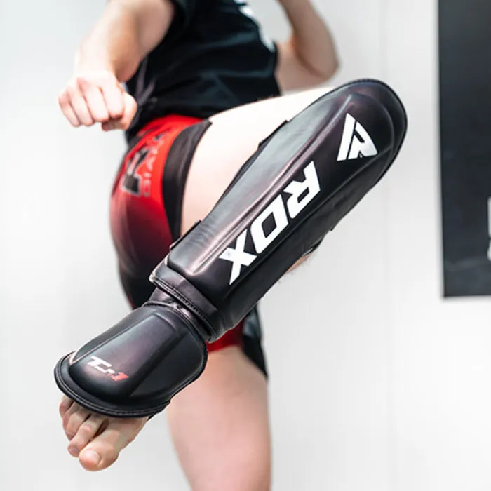 RDX Sports Shin Instep Molded KING - Zwart