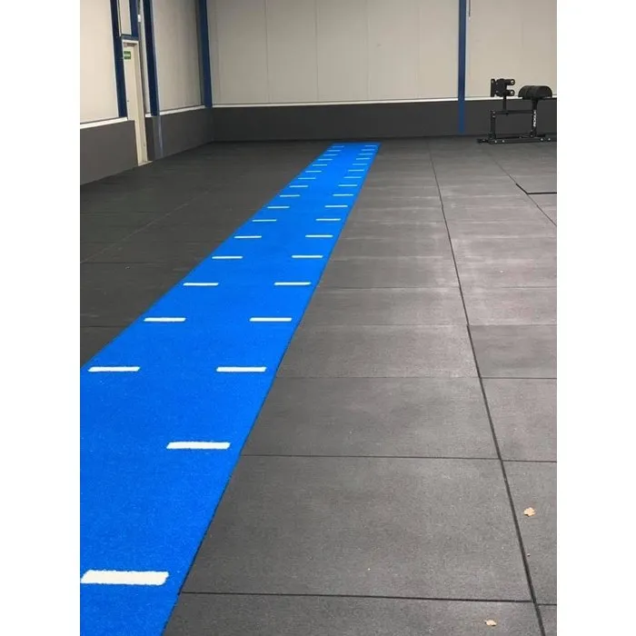 PT Essentials 100x100x2 multiplay sprinttrack op rubber met streep