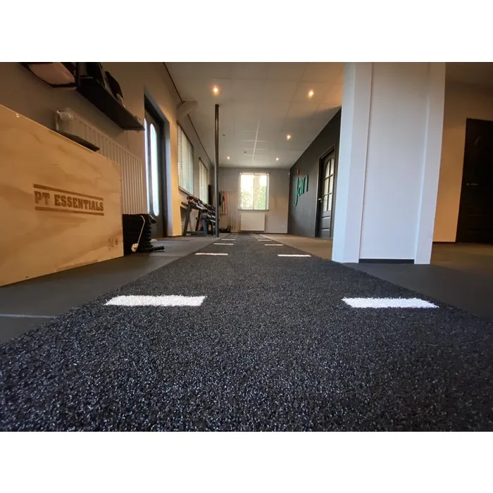 PTessentials 100x100x2 multiplay sprinttrack op rubber met streep
