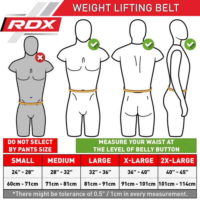 RDX Sports Gym Lederen Gewichtenhef Riem