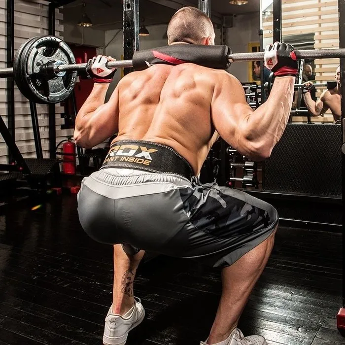 RDX Sports Gym Lederen Gewichtenhef Riem