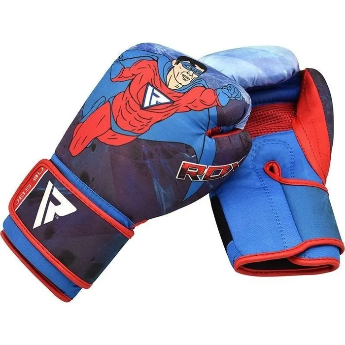 RDX Sports 9U Bokshandschoenen - 6 oz - Superheld print - voor kinderen