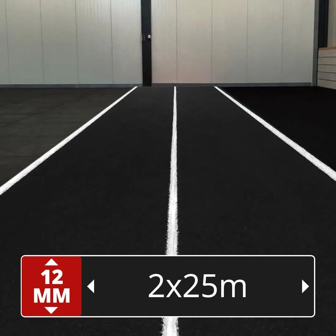 Multiplay PRO 25 x 2 meter - Zwart