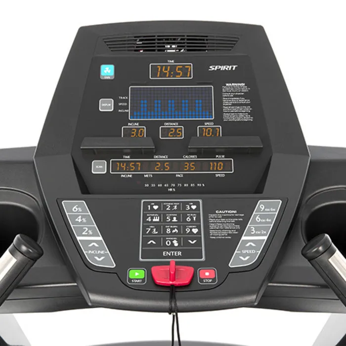 SPIRIT fitness CTM800 loopband met handrails - Revalidatie loopband