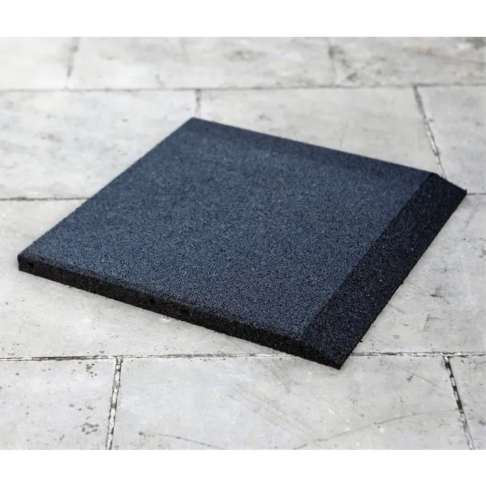 PTessentials Rubberen Vloerdelen 50 x 50 Zwart | Fitness en Crossfit