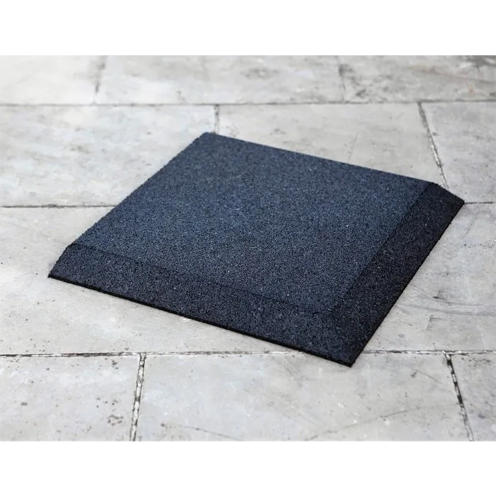 PTessentials Rubberen Vloerdelen 50 x 50 Zwart | Fitness en Crossfit