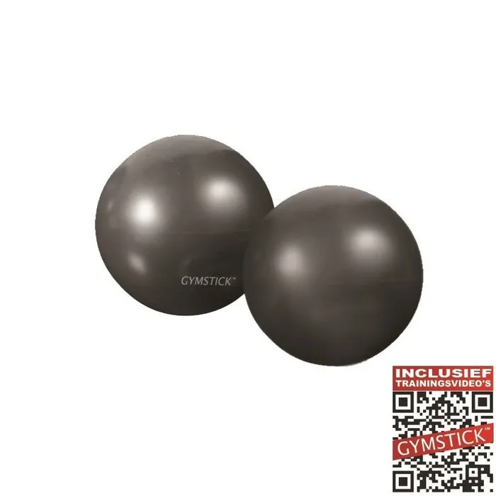 Gymstick Yoga Ballen 2 x 1 kg met trainingsvideo's