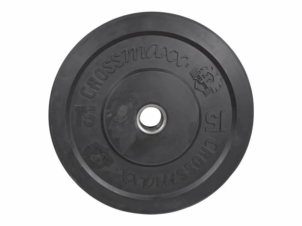 LMX 87 Bumper Plate Zwart - 15 kg