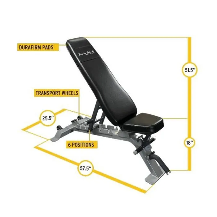 ProClubline ProClubline SFID325B  BLACK Flat / Incline / Decline Bench
