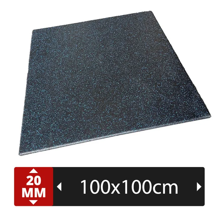 PTessentials Cross Pro vloertegel 100x100x2 met EPDM toplaag en flakes