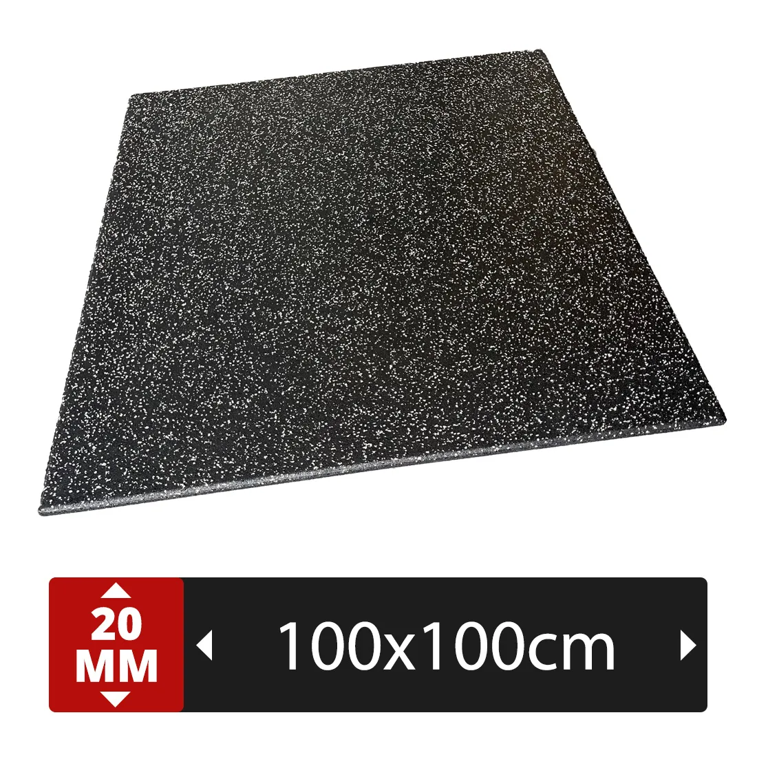 Cross Pro 100x100x2 EPDM Flake - Grijs