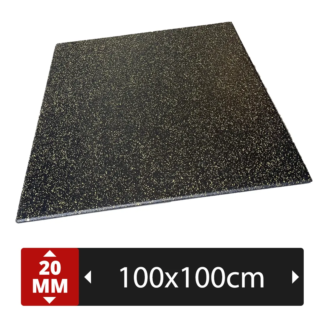 Cross Pro 100x100x2 EPDM Flake - Geel