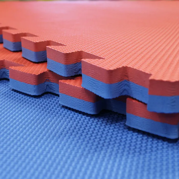 PT Essentials Tatami matten 100x100x2,6 cm - Palletprijs - Zwart-Geel