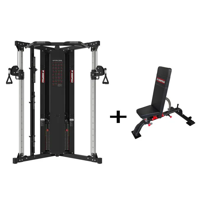 PTessentials Combo Deal - PRO Functional Trainer incl. adjustable bench