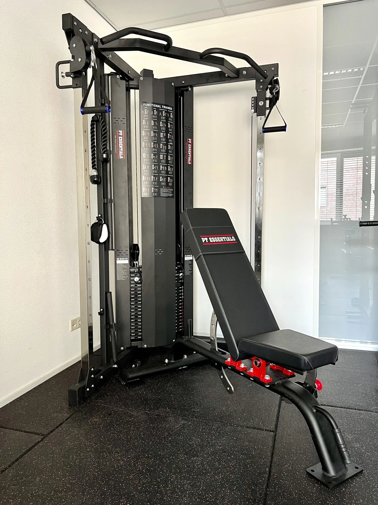 PT Essentials PRO Functional Trainer - 2 x 90 kg stack - Gratis Montage