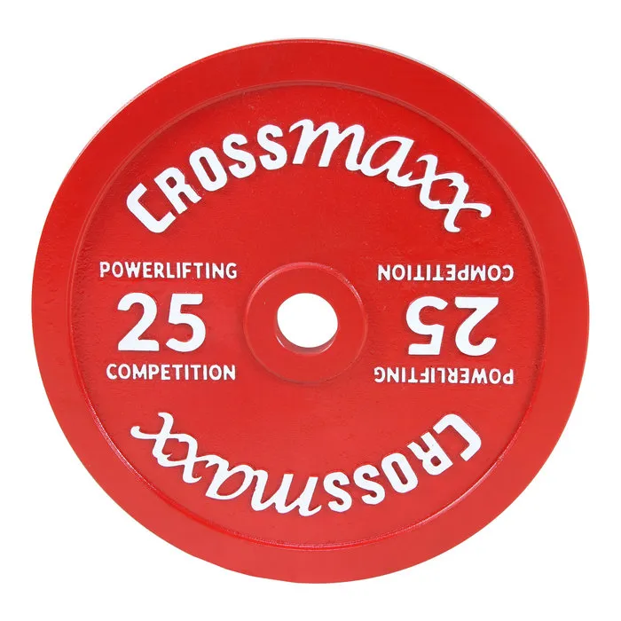 Crossmaxx LMX 99 gekalibreerde Competition Powerlifting Plates 50mm