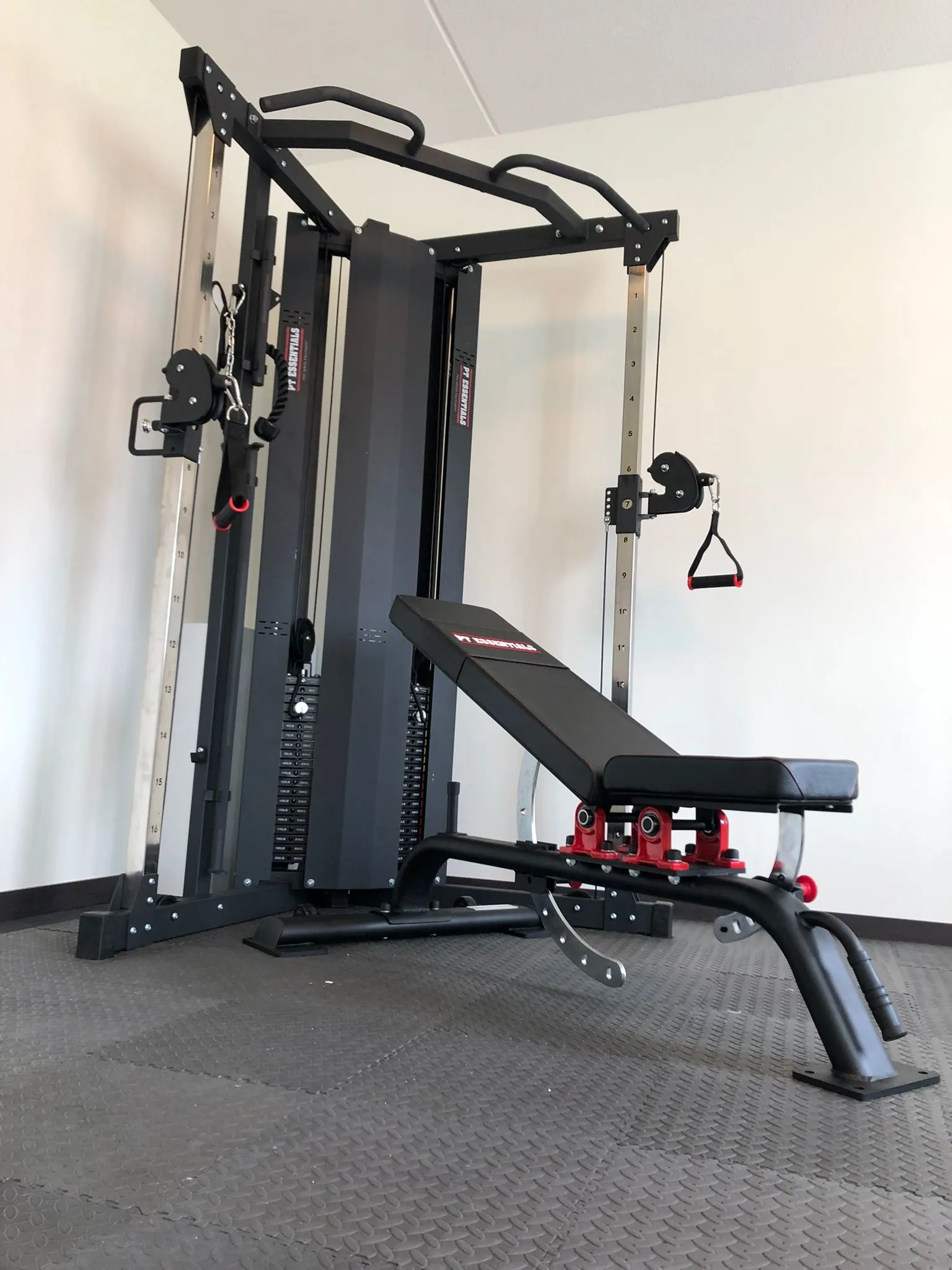 PT Essentials PRO Functional Trainer - 2 x 90 kg stack - Gratis Montage