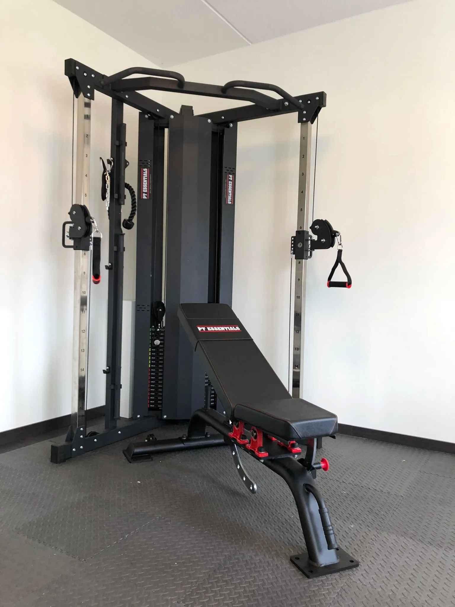 PT Essentials PRO Functional Trainer - 2 x 90 kg stack - Gratis Montage