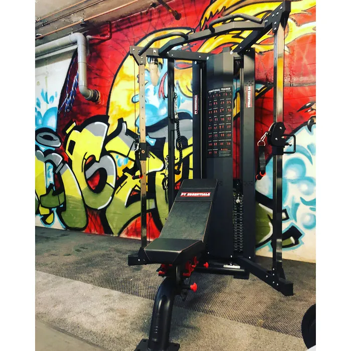PT Essentials PRO Functional Trainer - 2 x 90 kg stack - Gratis Montage