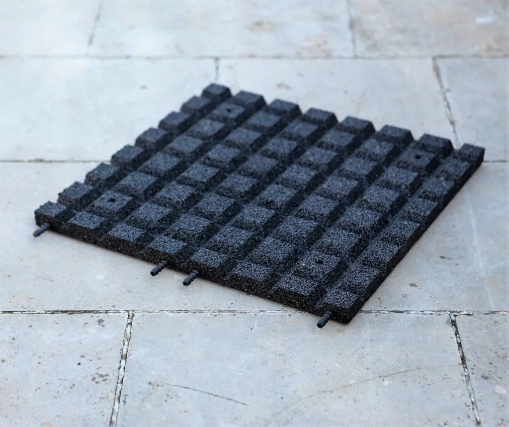 PT Essentials Afgeschuinde Vloerdelen 50 x 50 x 3 cm Zwart