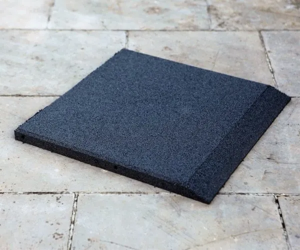 50 x 50 x 3 cm afgeschuind RAND- zwart