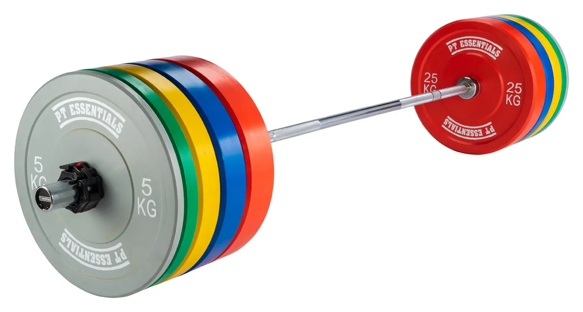 ECHO V2 CROSSFIT PRO  MENS Coloured Bumperplate Halterset
