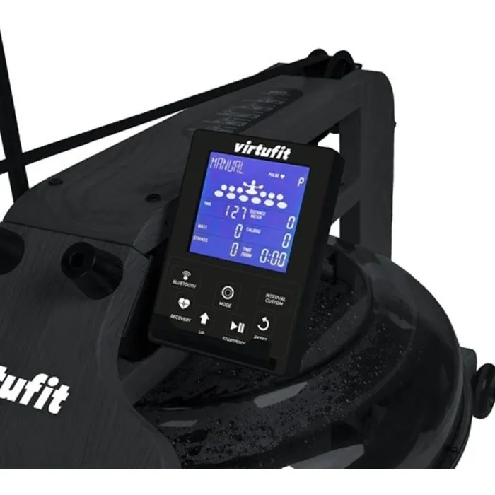 VirtuFit Elite Water Resistance Houten Roeitrainer - Black Edition