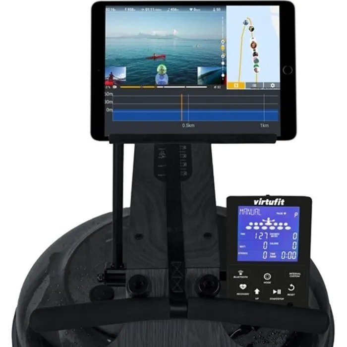 VirtuFit Elite Water Resistance Houten Roeitrainer - Black Edition