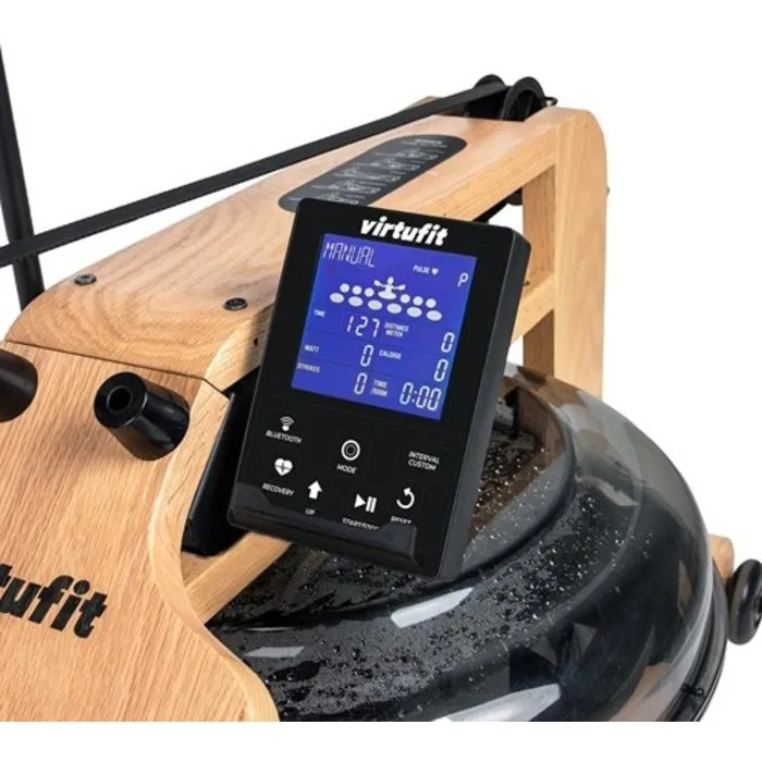 VirtuFit Elite Water Resistance Houten Roeitrainer - Hout/Oak