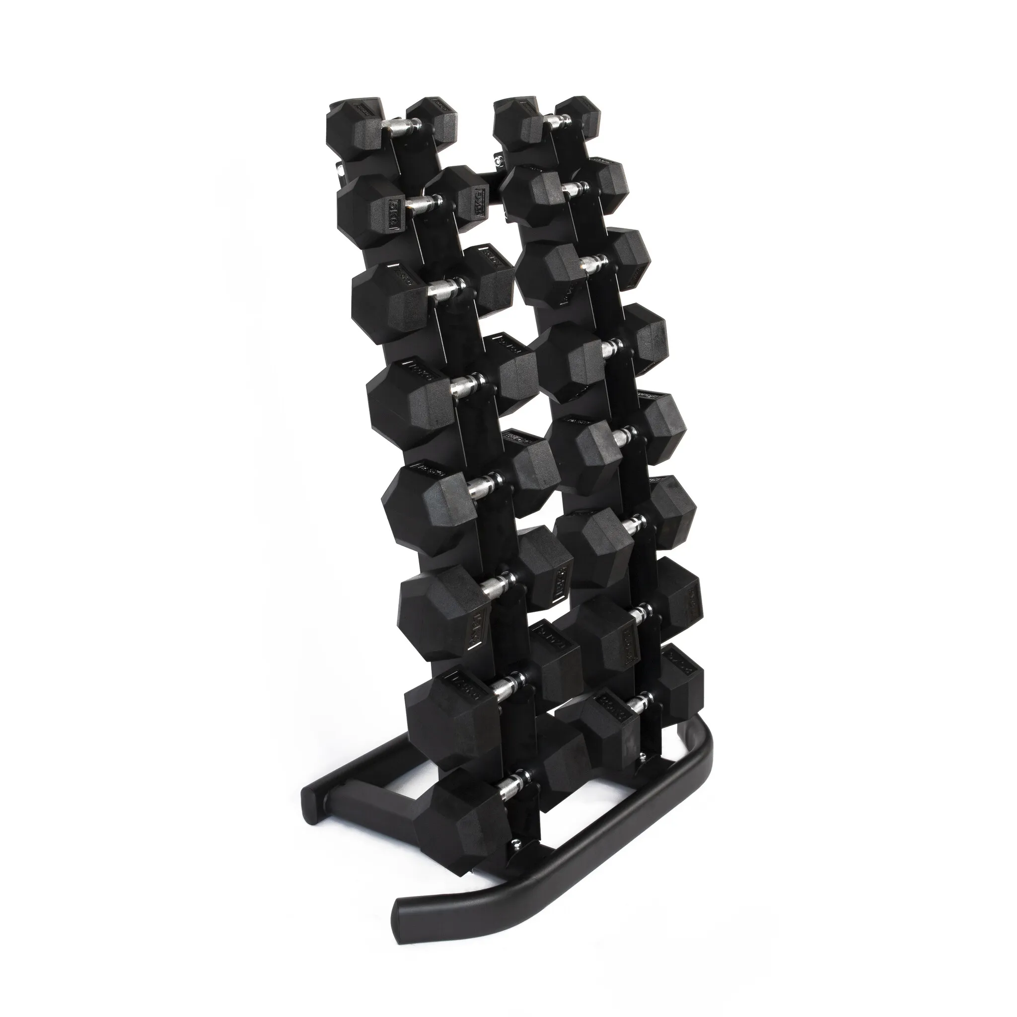 PT Essentials Heavy Duty verticaal opbergrek hexa dumbbells 2,5 t/m 20 kg