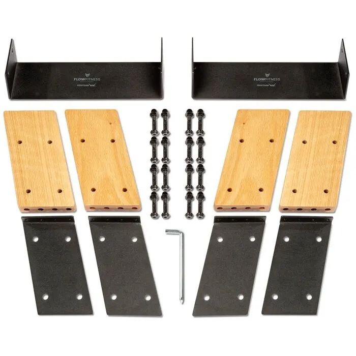 Flow Fitness W9i Elevation Kit Oak - Roeitrainer Verhogingsset