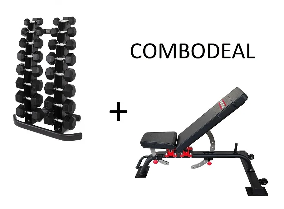PT Essentials HD Tower + Dumbbells + PRO Bench Combodeal