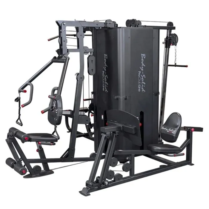 Body-Solid ProClubline S1000 Four Stack Multi-User Gym - Gratis Montage
