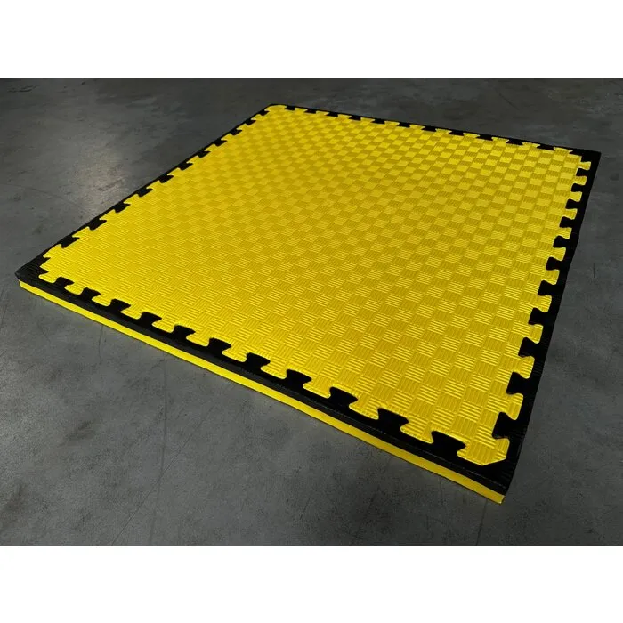 PT Essentials Tatami matten zwart-geel - 100x100x4 cm - Palletprijs