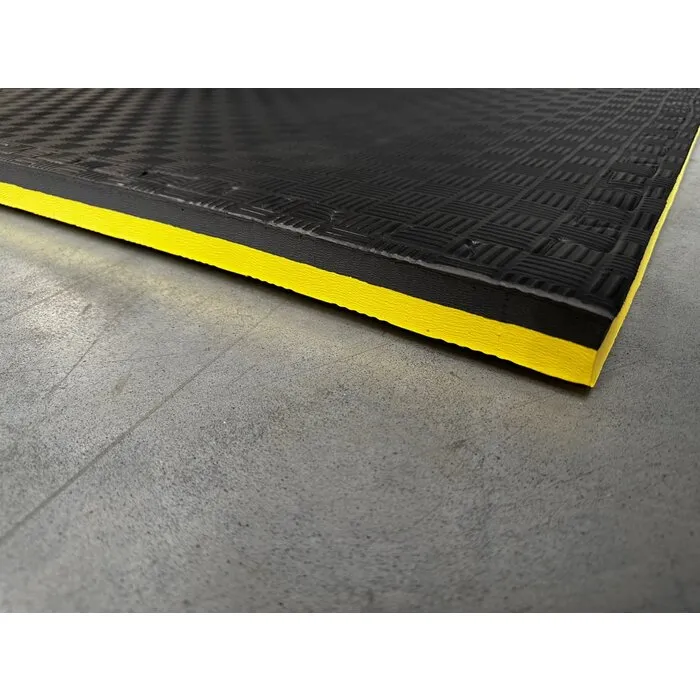 PTessentials Tatami matten zwart-geel - 100x100x4 cm - Palletprijs