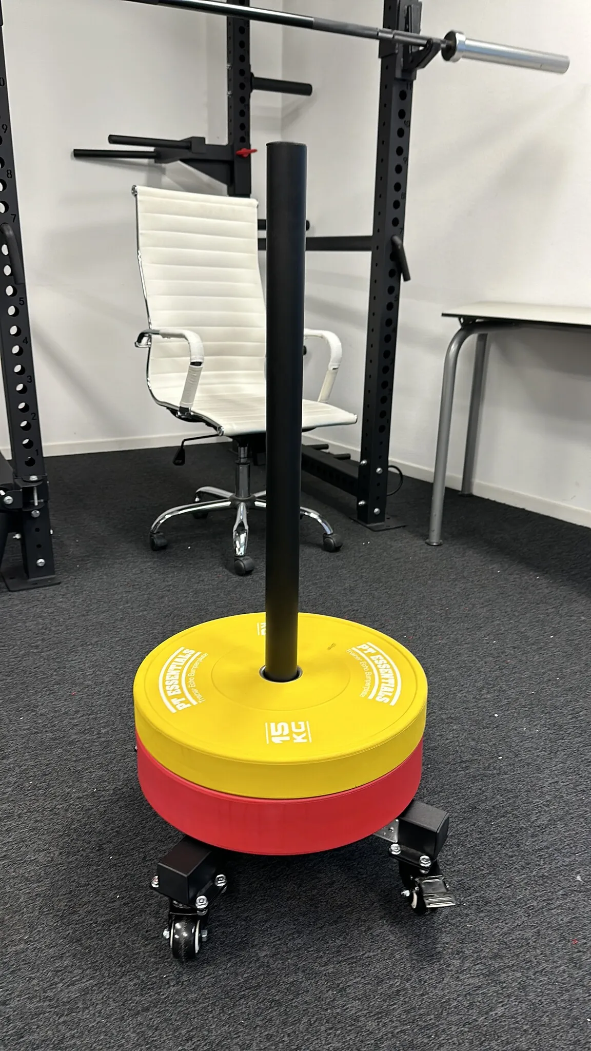 PT Essentials BSS100 Bumperplate Stacker - verrijdbaar bumperplate opbergrek