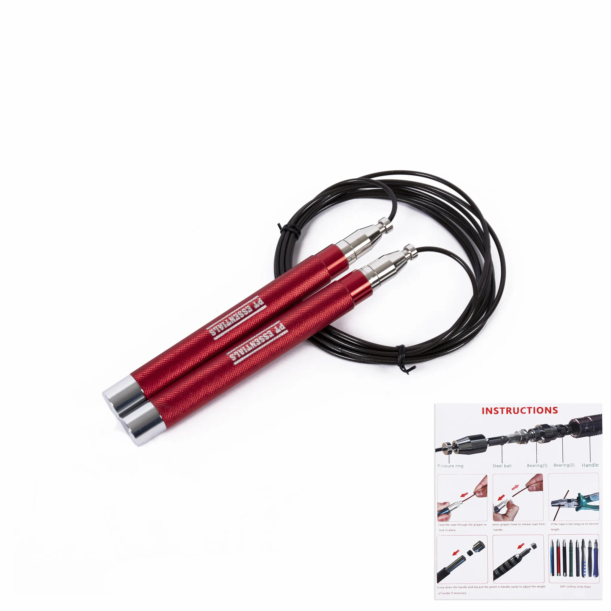 PT Essentials PRO Weighted Speedrope - High Speed Rope met kogellagers