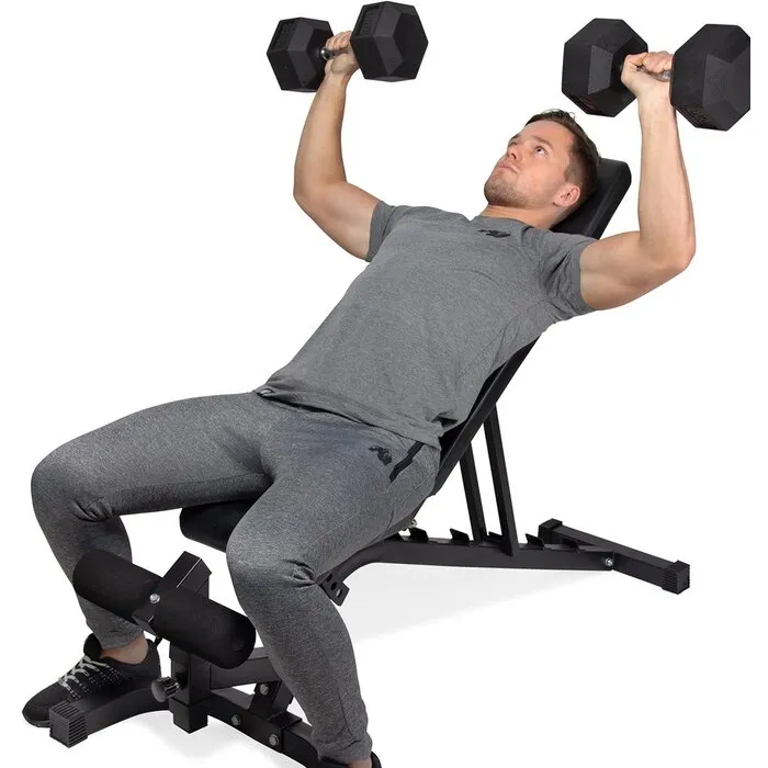 VirtuFit Verstelbare Fitnessbank Pro - Zwart