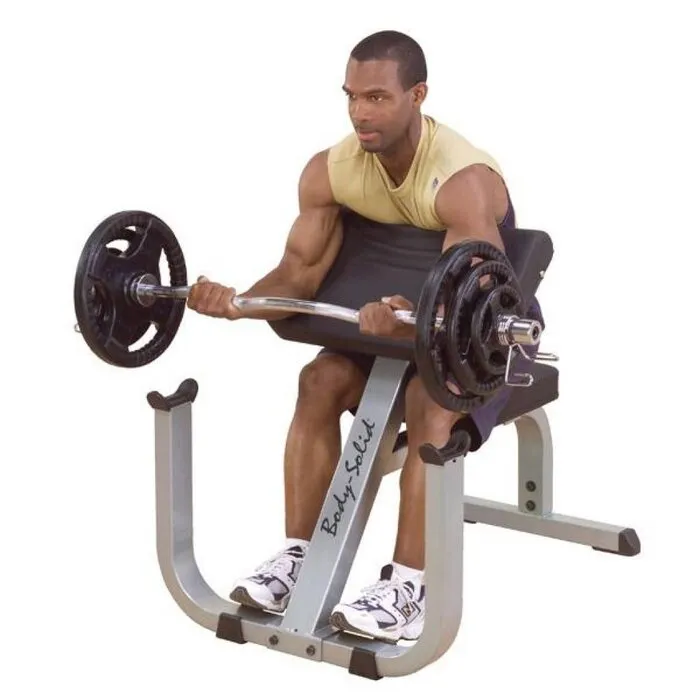 Body-Solid GPCB329 Preacher Curl Bench (Biceps) - Grey