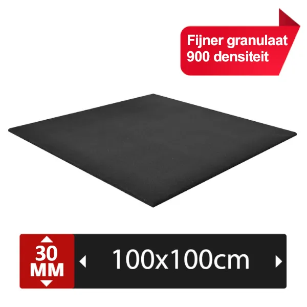 PT Essentials FIT FLEX RUBBER TEGEL 100x100x3CM