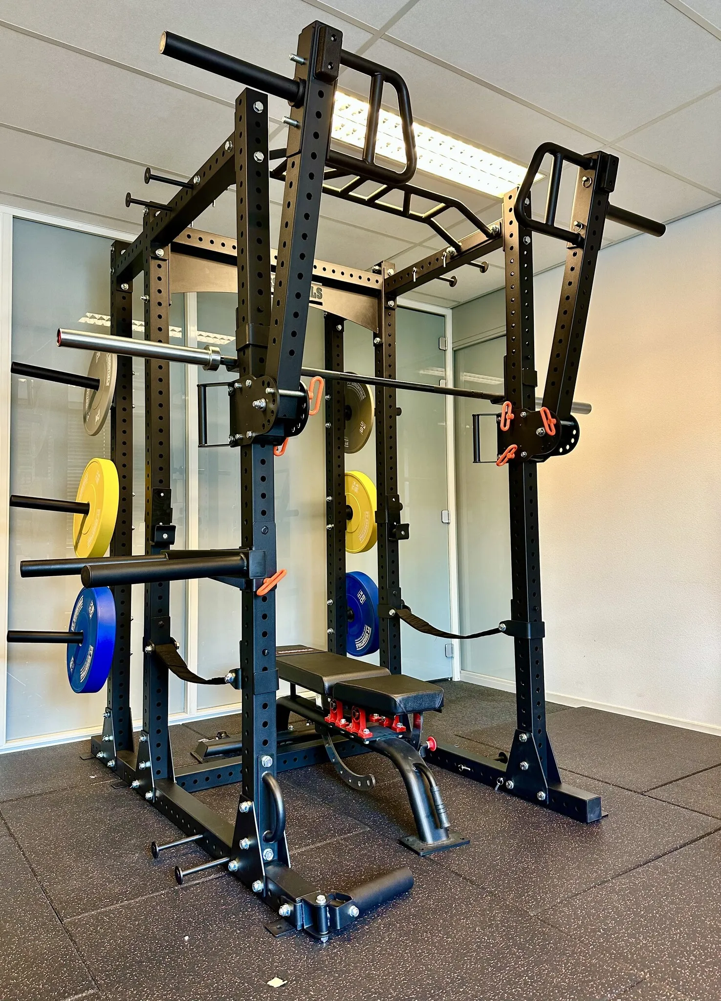 PT Essentials THE CAGE Power Rack met Jammer Arms - Extended Versie