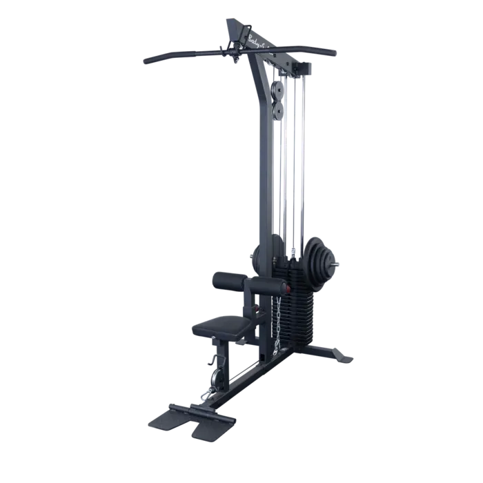 Body-Solid GLM85B PRO Lat Machine Black inclusief Weight Stack