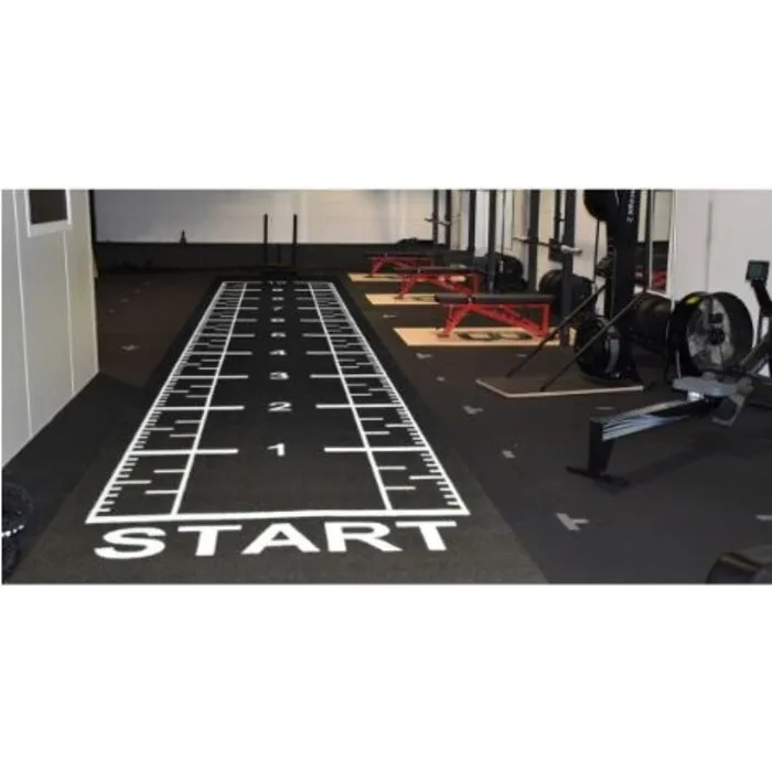 PTessentials Numbers PRO Sprinttrack 12 x 2 meter Zwart-Wit