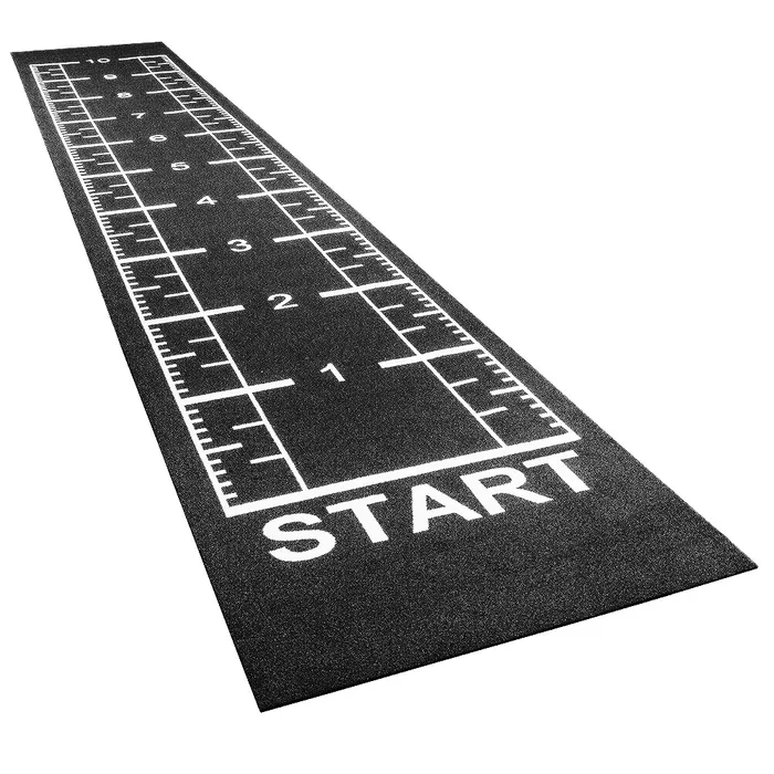 PTessentials Numbers PRO Sprinttrack 12 x 2 meter Zwart-Wit