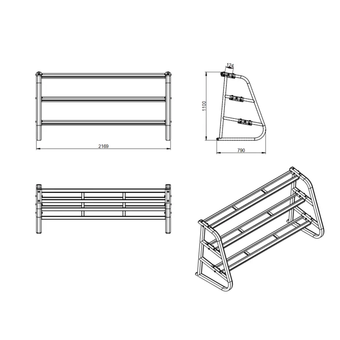 PT Essentials DELUXE PRO Hexa Dumbbellset 2,5 t/m 40 kg met storage rack